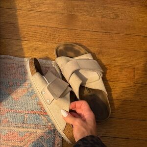 Birkenstock Light Tan Suede Sandals